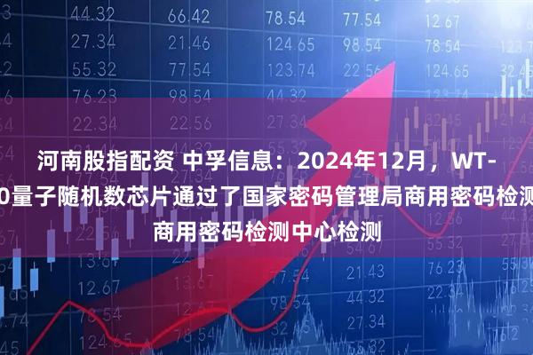 河南股指配资 中孚信息：2024年12月，WT-QRNG300量子随机数芯片通过了国家密码管理局商用密码检测中心检测